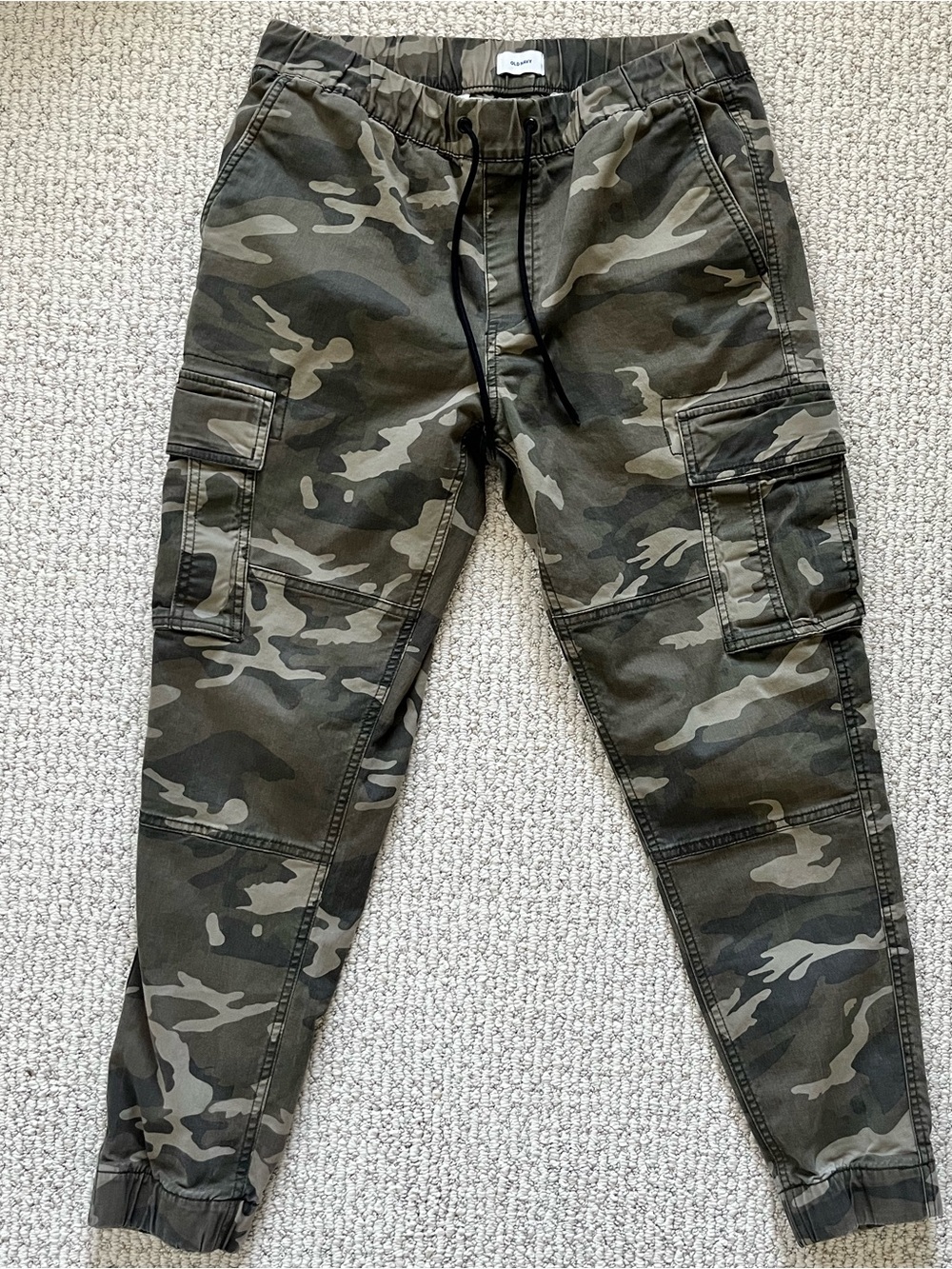 Old Navy Men’s Camo Cargo Joggers Sz Medium
